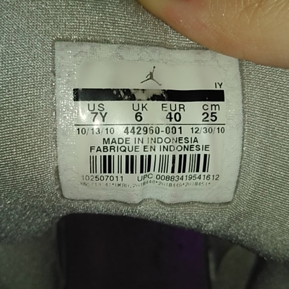 Jordan 7 Neutral grey mineral blue bright violet - Picture 2 of 5